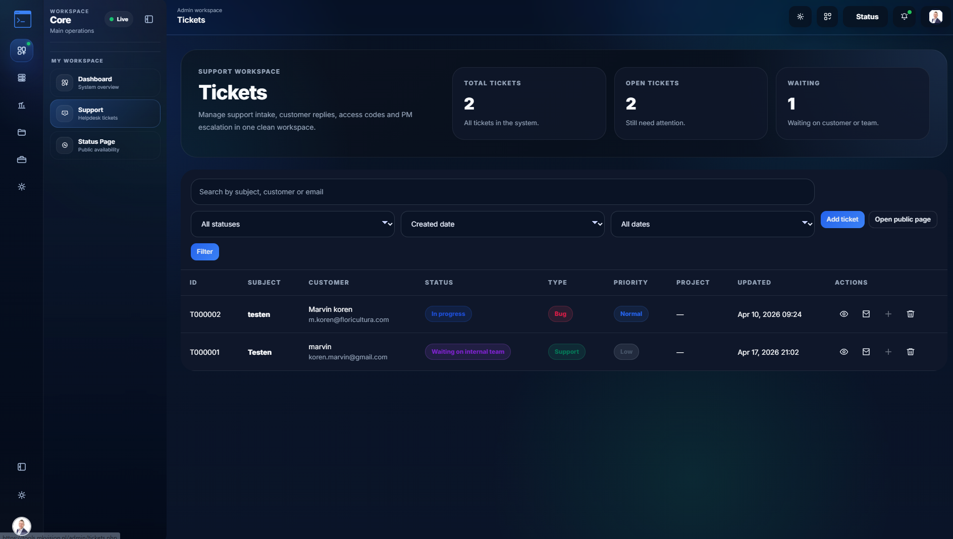 Tickets